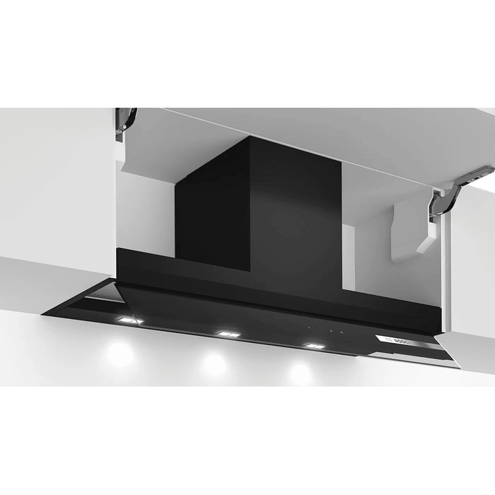 Serie 6 Campana decorativa integrable 90 cm Cristal negro 2