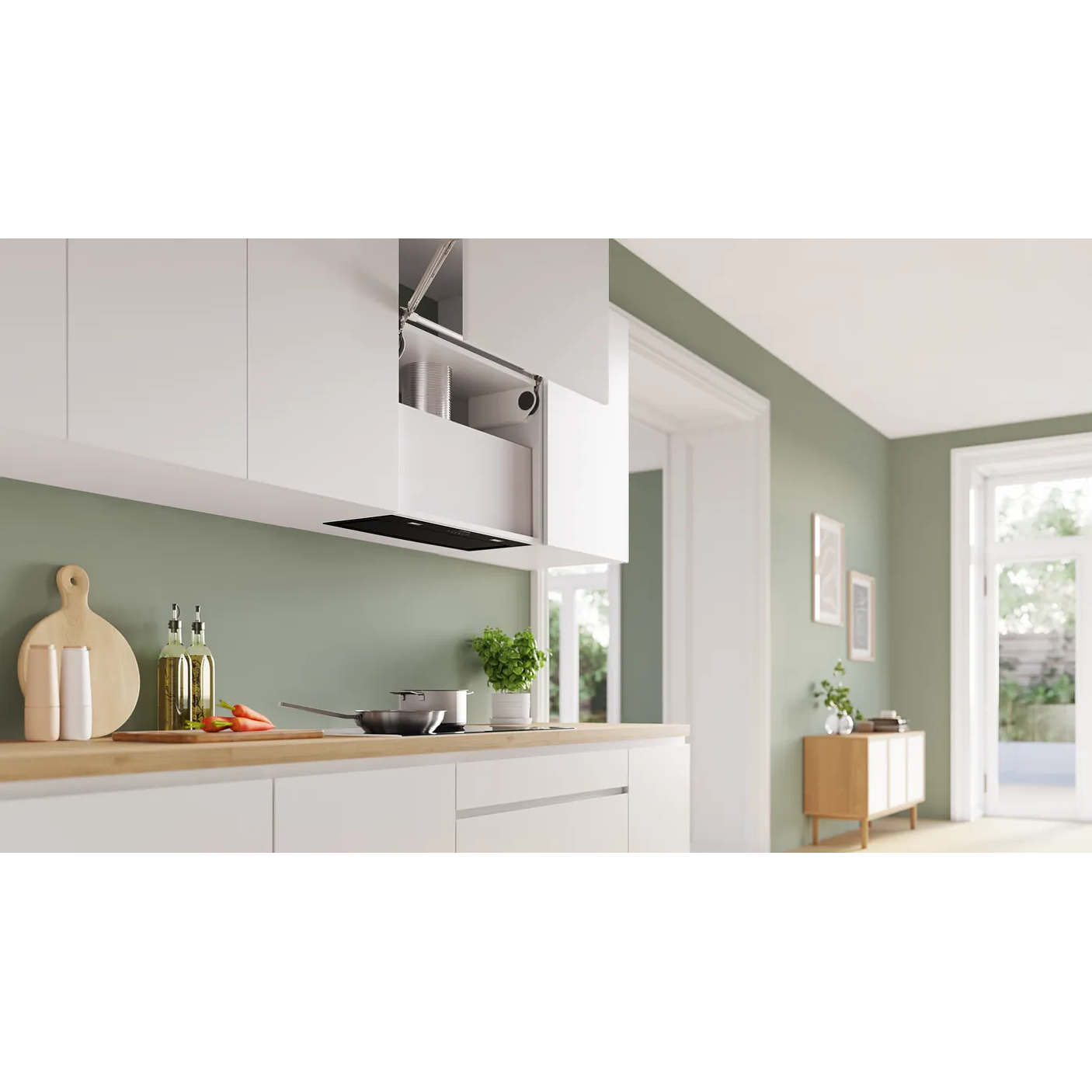 Serie 8 Módulo de integración 70 cm Negro 4