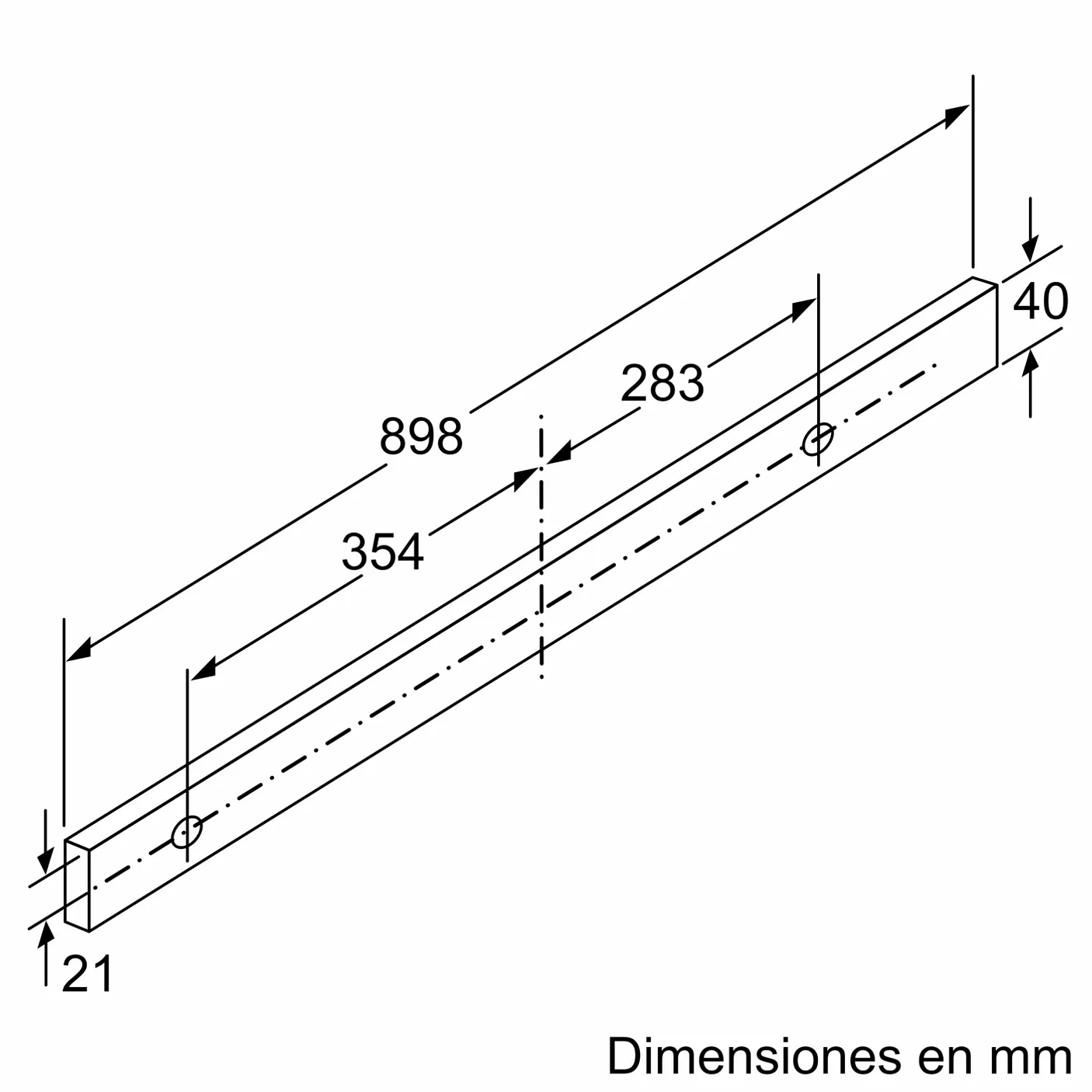 Serie 4 Campana telescópica 90 cm Plateado 10
