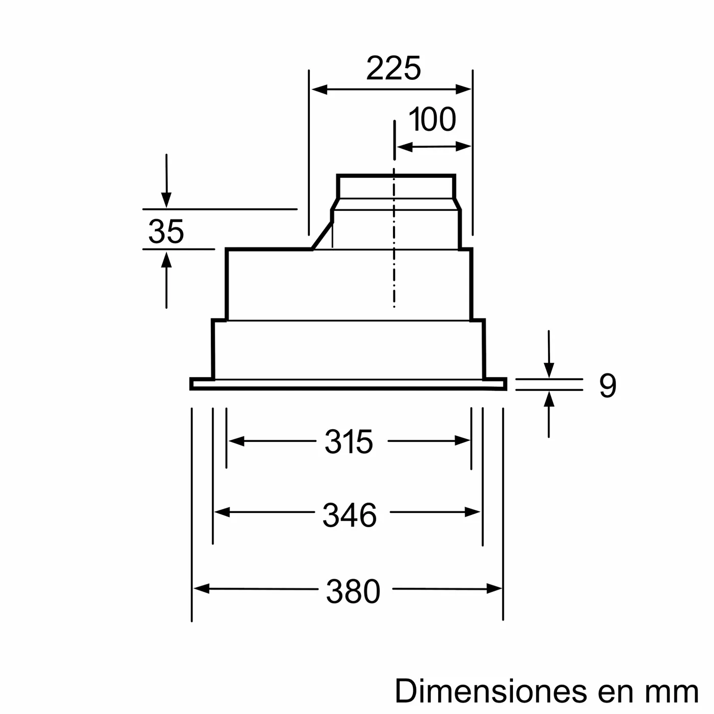 Serie 4 Módulo de integración 53 cm Plateado 3