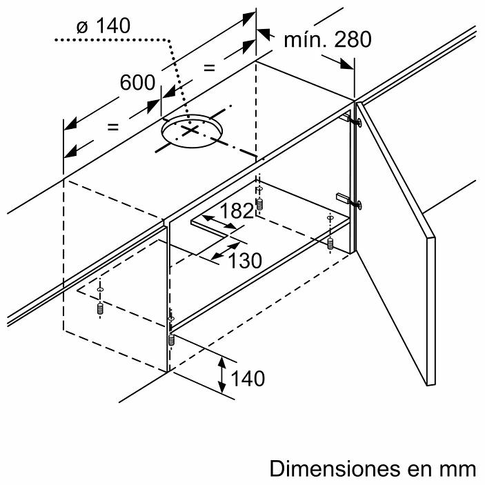 Serie 4 Campana telescópica 60 cm Plata 5