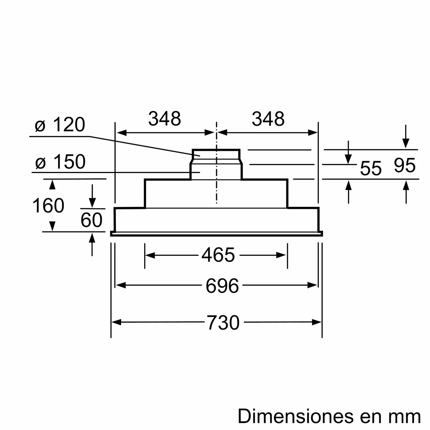Serie 4 Módulo de integración 75 cm Plateado 4
