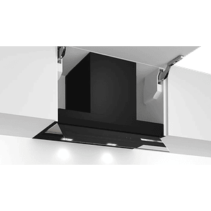 Serie 6 Campana decorativa integrable 60 cm Cristal negro, Negro