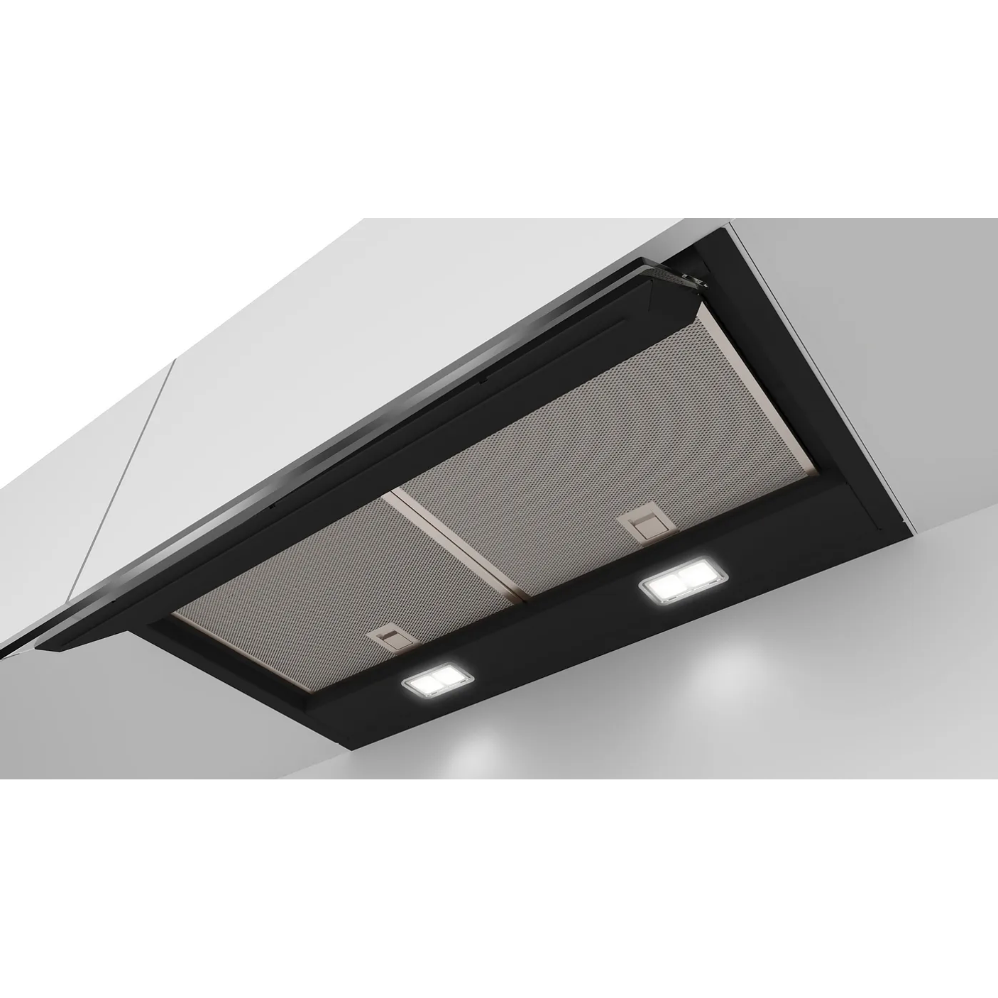 Serie 6 Campana decorativa integrable 60 cm Cristal negro, Negro 3