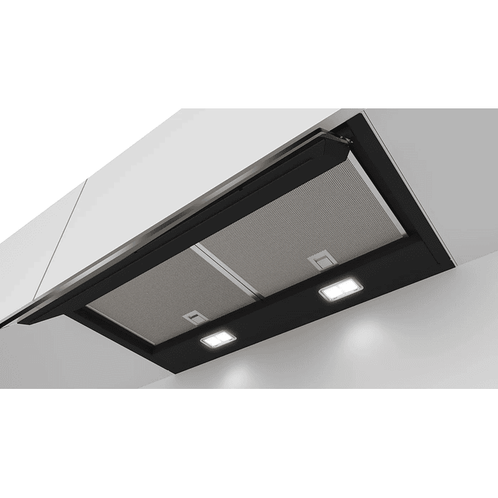 Serie 6 Campana decorativa integrable 60 cm Cristal negro, Negro 3