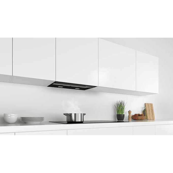 Serie 6 Campana decorativa integrable 60 cm Cristal negro, Negro 5