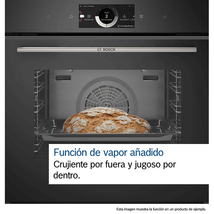 Horno Bosch Serie 8 – 60 x 60 cm Negro 100% Vapor (Full Steam) 20