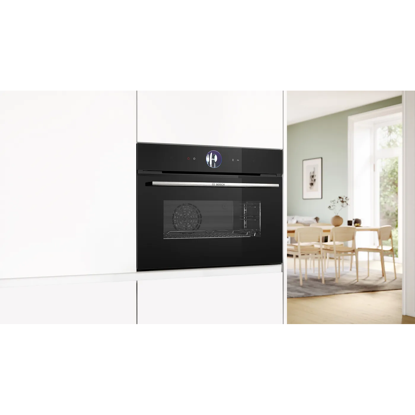 Horno Bosch Serie 8 60 x 45 cm Negro Compacto con Vapor 2