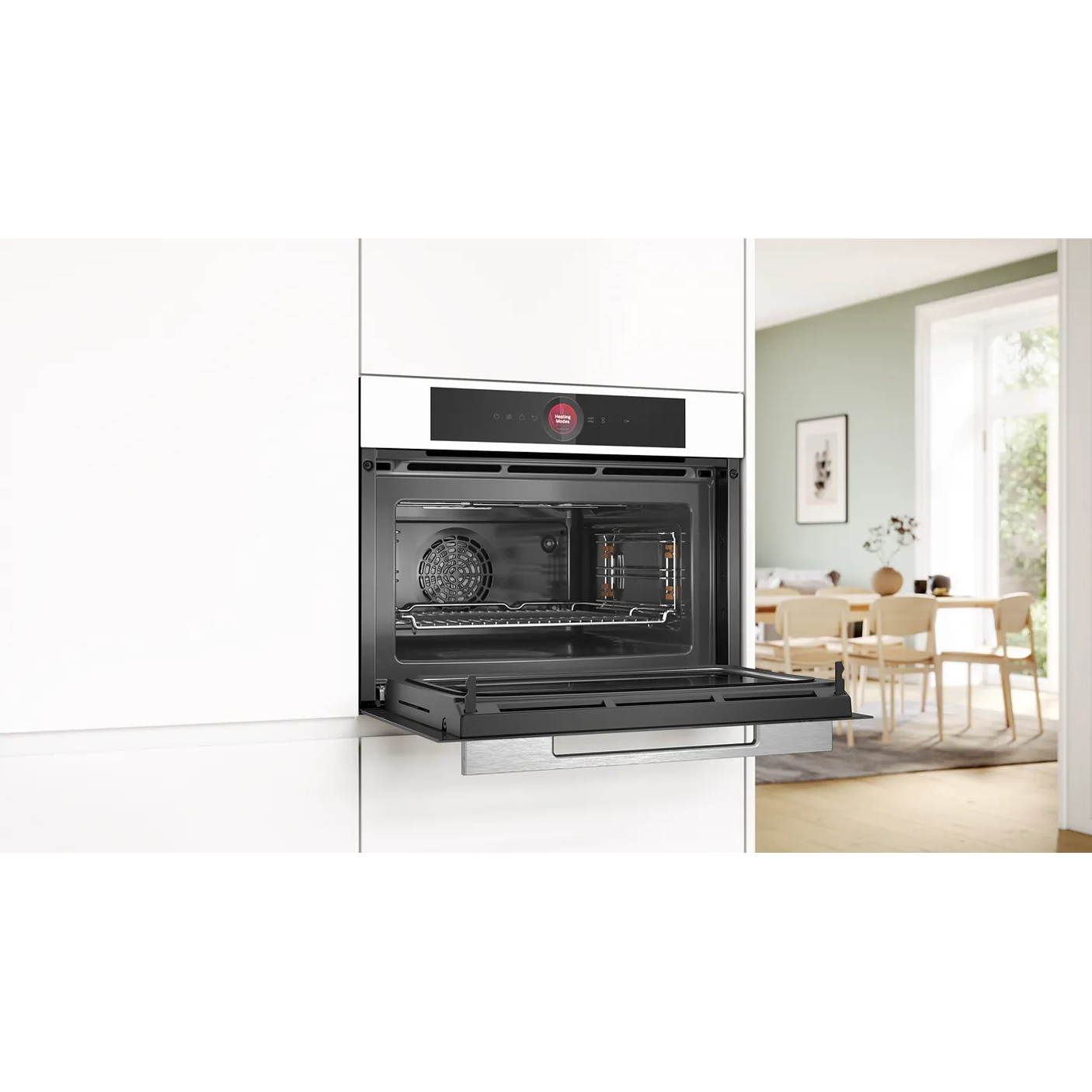 Serie 8 Horno compacto con microondas 60 x 45 cm Blanco 4