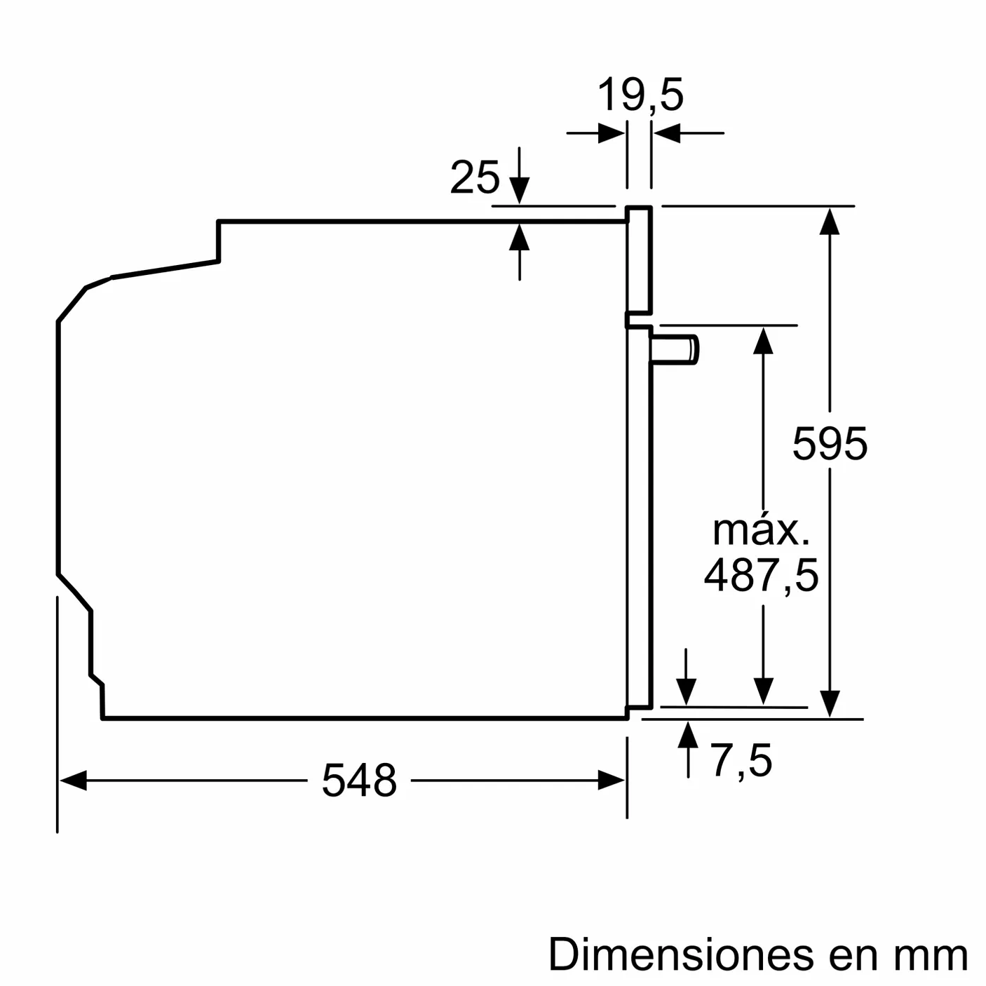 Serie 4 Horno con vapor 60 x 60 cm Acero inoxidable 6