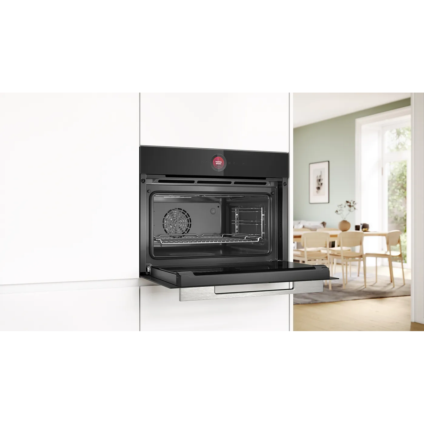 Serie 8 Horno compacto 60 x 45 cm Negro con Vapor y AirFry 3