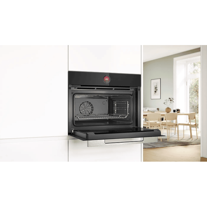 Serie 8 Horno compacto 60 x 45 cm Negro con Vapor y AirFry 3