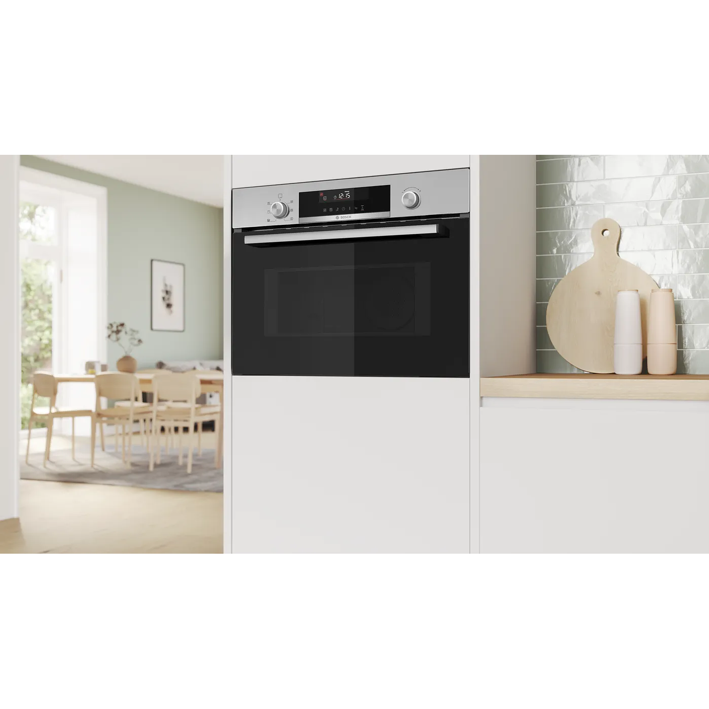 Serie 6 Horno compacto con microondas 60 x 45 cm Acero inoxidable 9