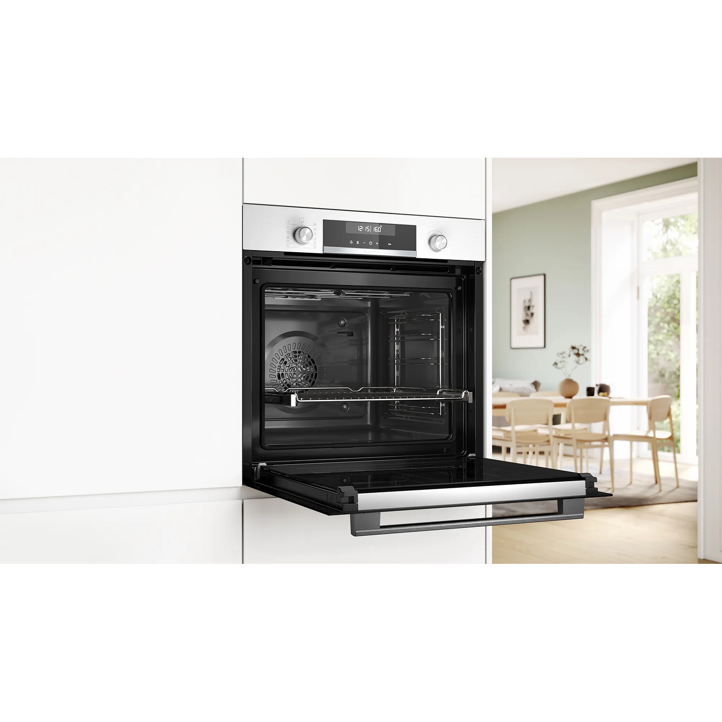 Serie 6 Horno 60 x 60 cm Blanco con Vapor Añadido y Grill 5