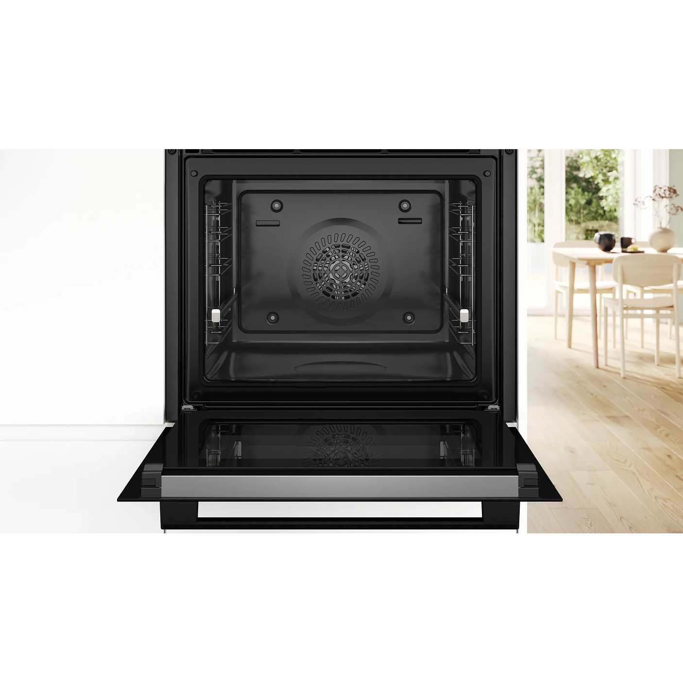 Serie 4 Horno 60 x 60 cm Negro con Aire 3D 3