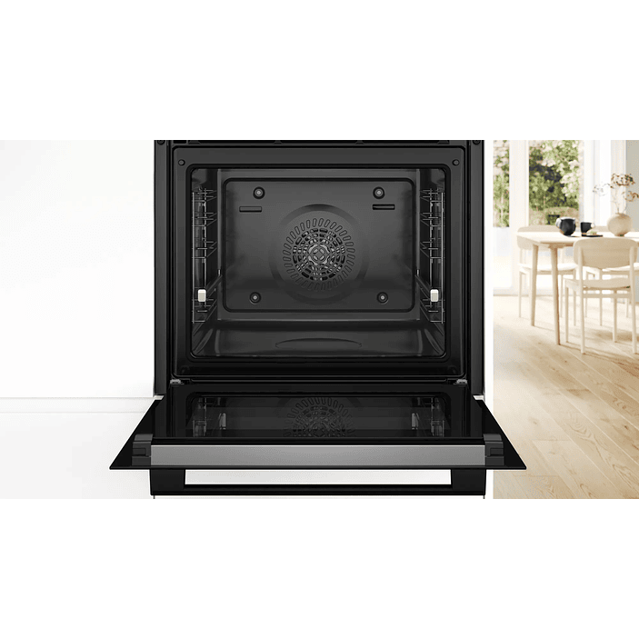 Serie 4 Horno 60 x 60 cm Negro con Aire 3D 3
