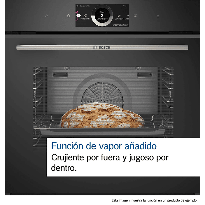 Serie 8 Horno 60 x 60 cm Negro con Vapor y Función Gourmet 15