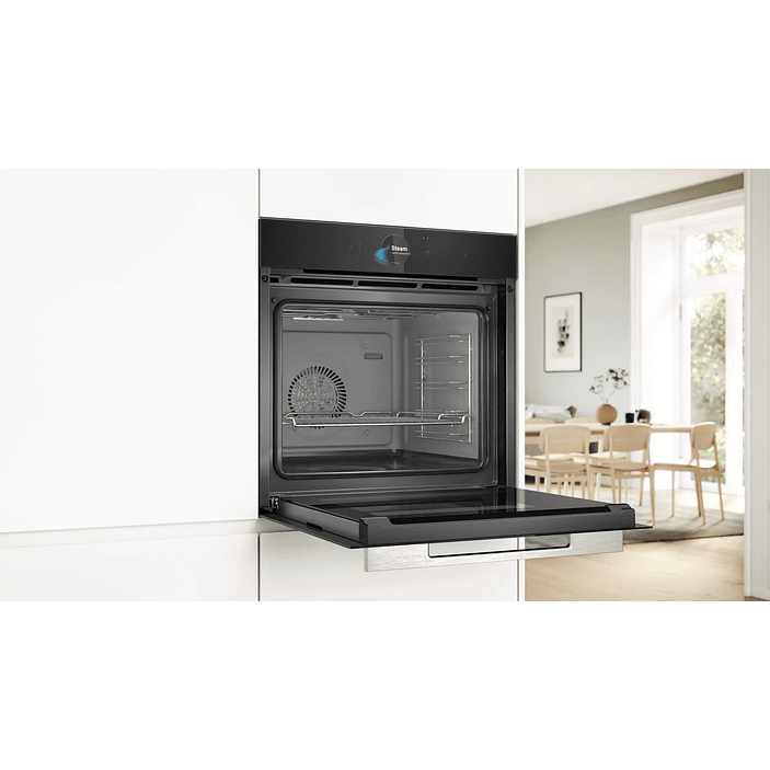 Serie 8 Horno 60 x 60 cm Negro con Vapor y Función Gourmet 18