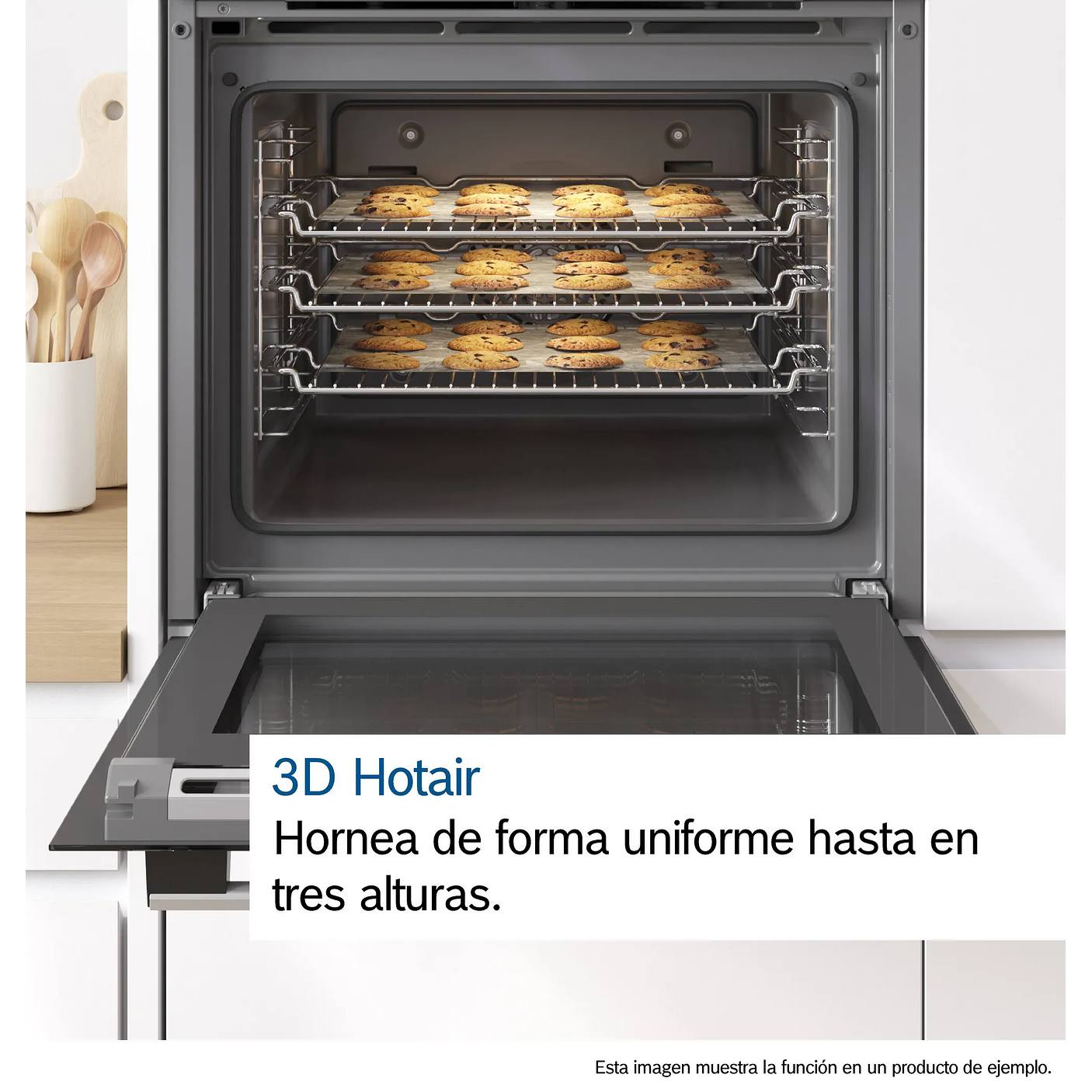 Serie 6 Horno 60 x 60 cm Negro Multifunción con Aire 3D 10