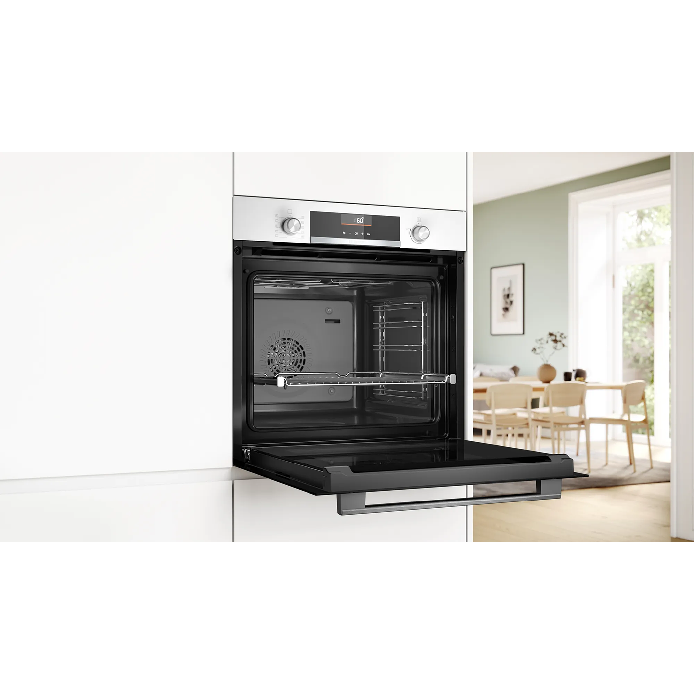 Serie 6 Horno 60 x 60 cm Blanco Multifunción con Aire 3D 4