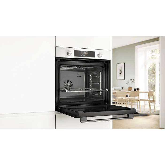 Serie 6 Horno 60 x 60 cm Blanco Multifunción con Aire 3D 4