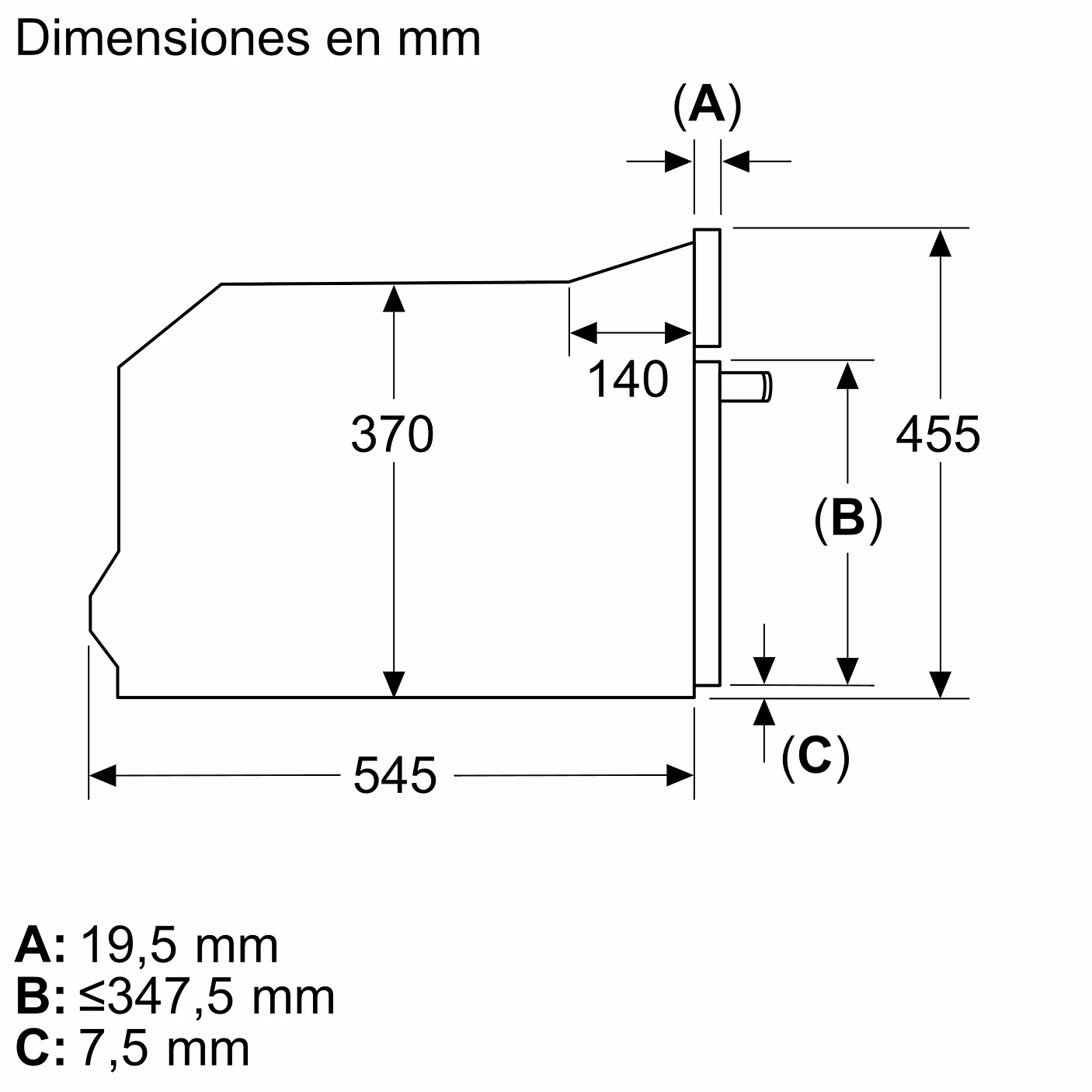 Serie 8 Microondas integrable 60 x 45 cm Negro 5