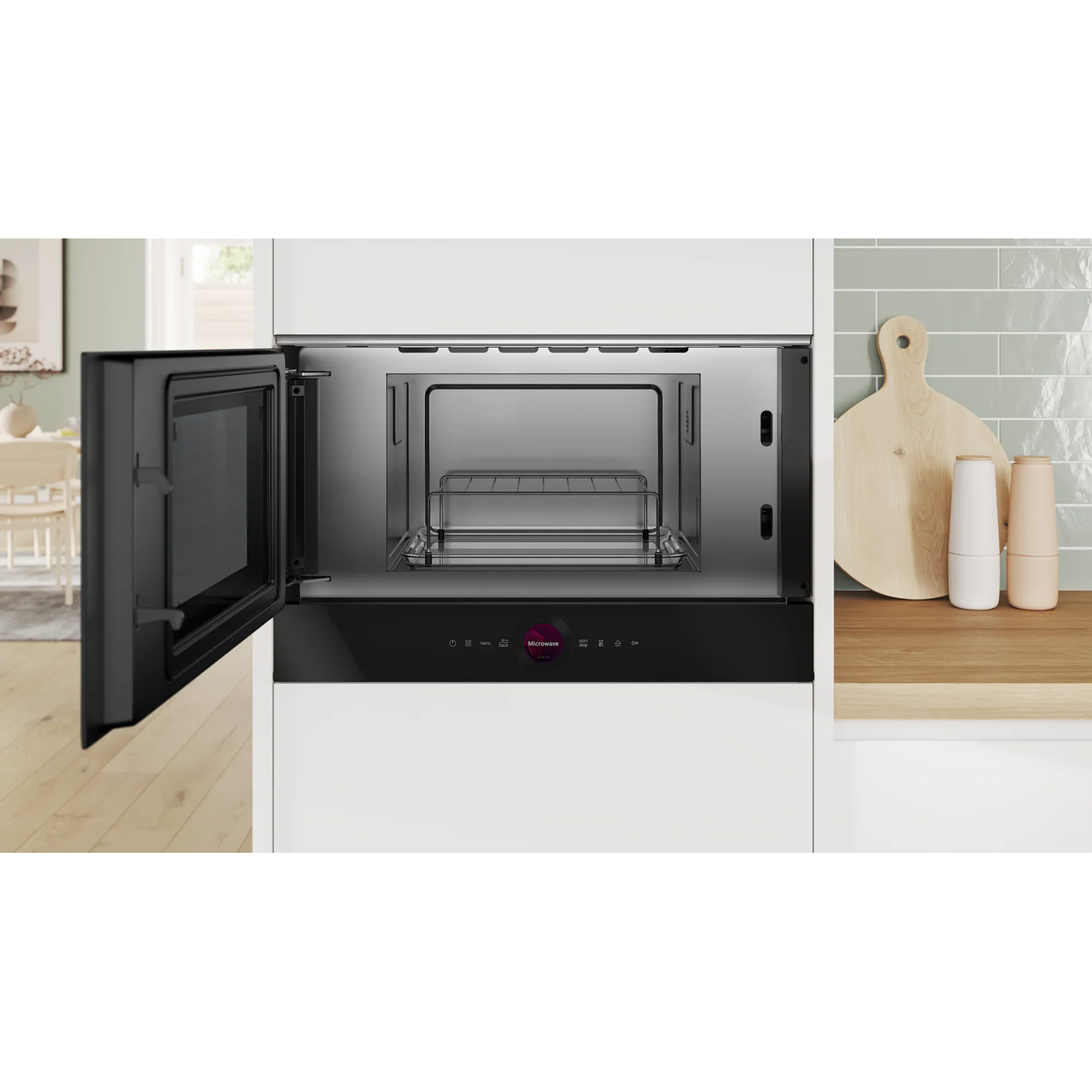 Serie 8 Microondas integrable con grill Negro BEL7321B1 2