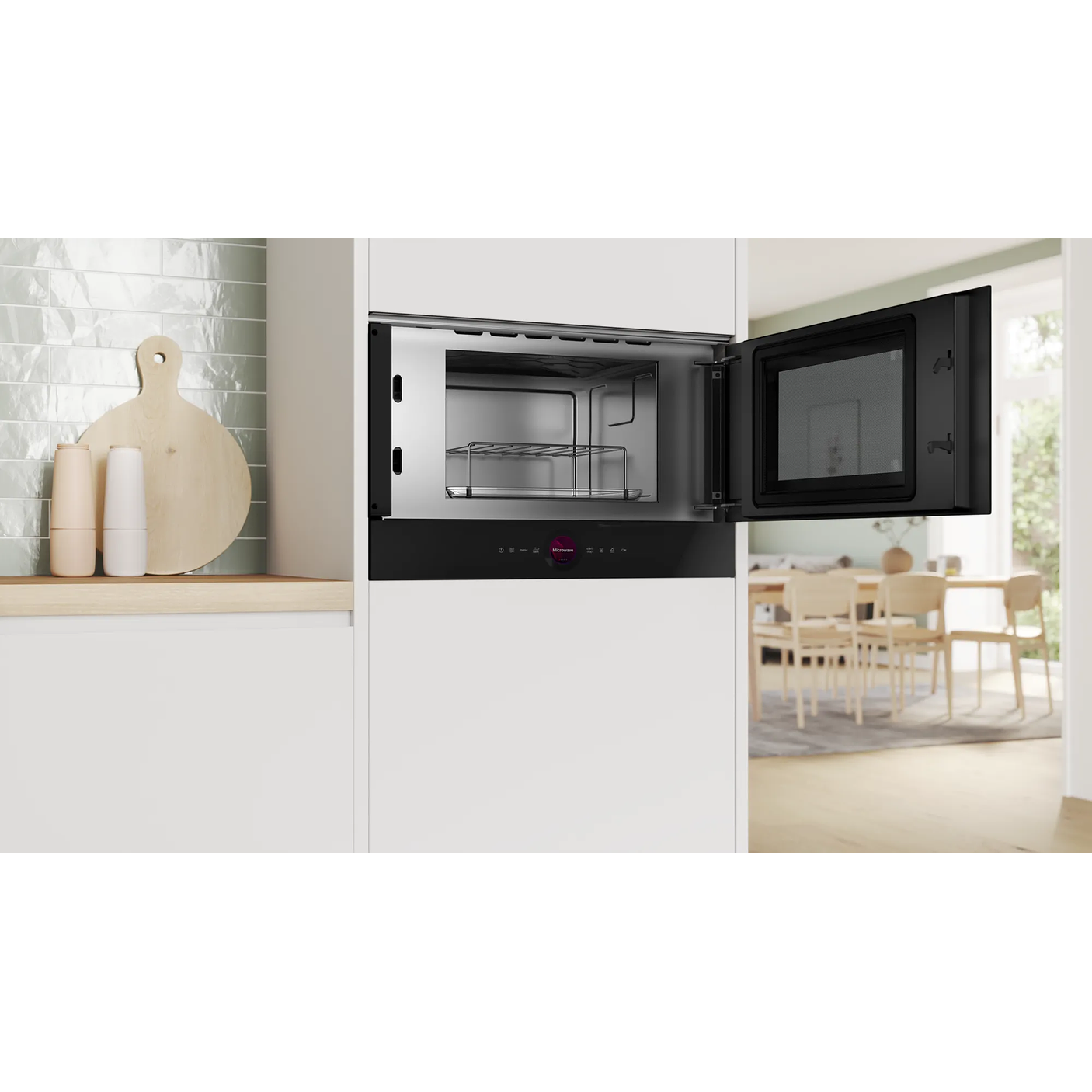 Serie 8 Microondas integrable con grill Negro y Auto Recetas 4