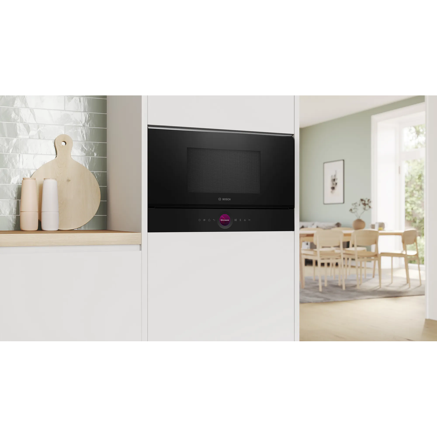 Serie 8 Microondas integrable con grill Negro y Auto Recetas 5