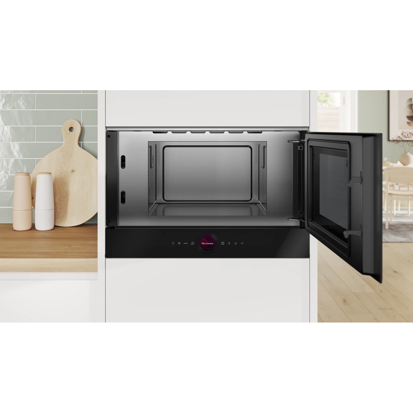 Serie 8 Microondas integrable Negro con Grill y Descongelado por Peso 3