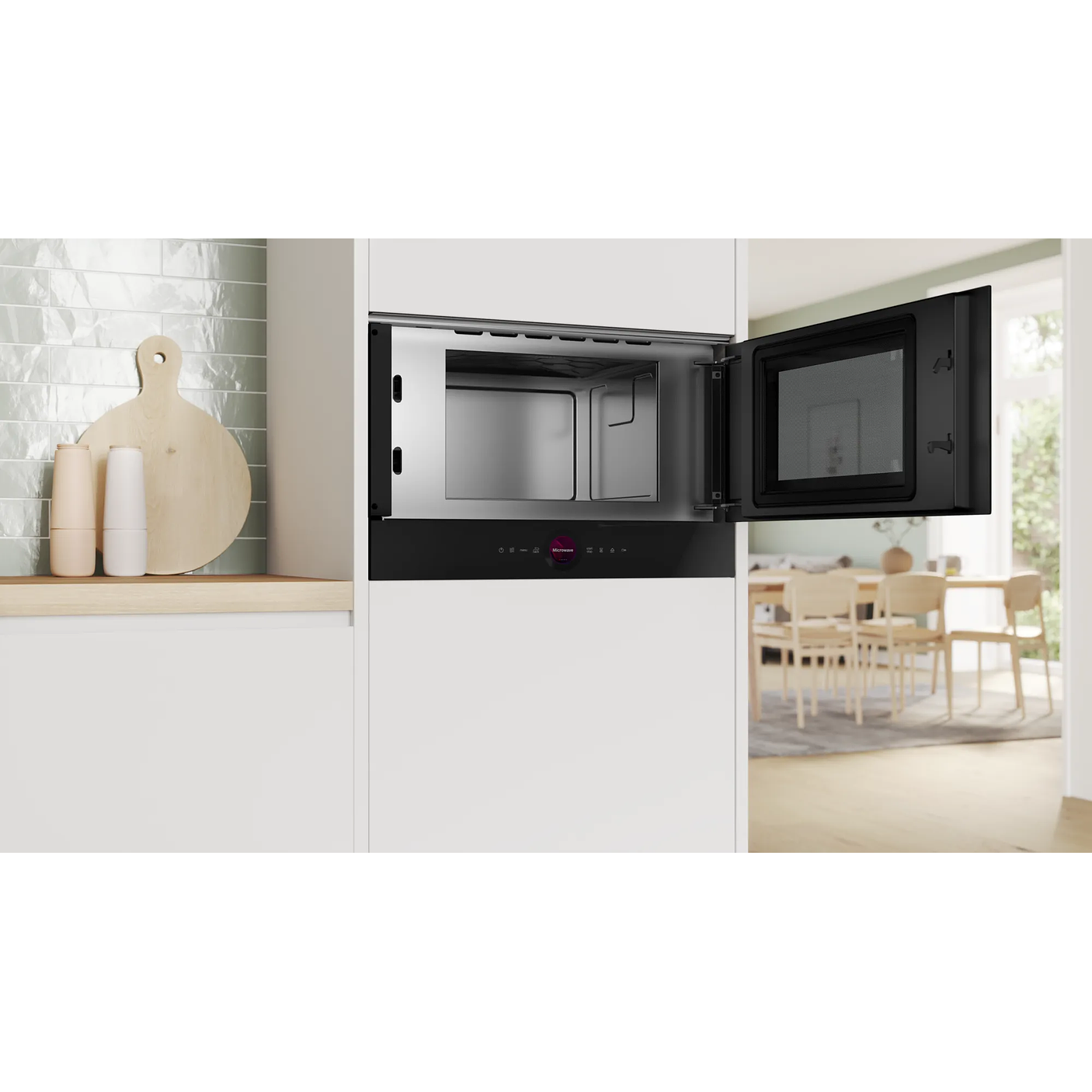 Serie 8 Microondas integrable Negro con Grill y Descongelado por Peso 6