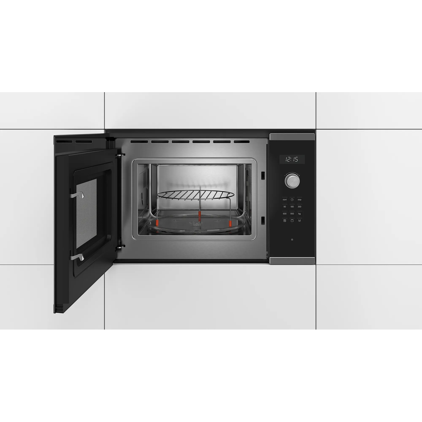 Serie 6 Microondas integrable con grill 59 x 38 cm Acero inoxidable  3