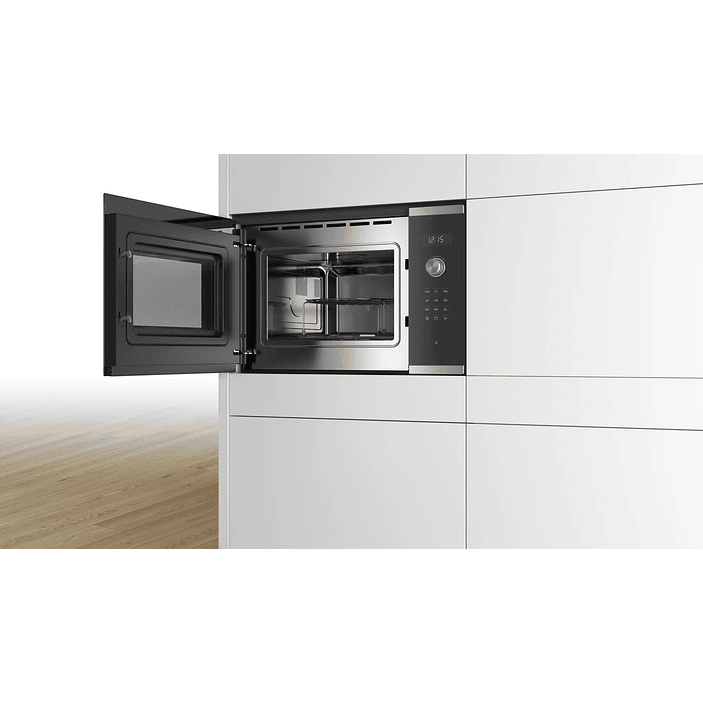 Serie 6 Microondas integrable con grill 59 x 38 cm Acero inoxidable  6