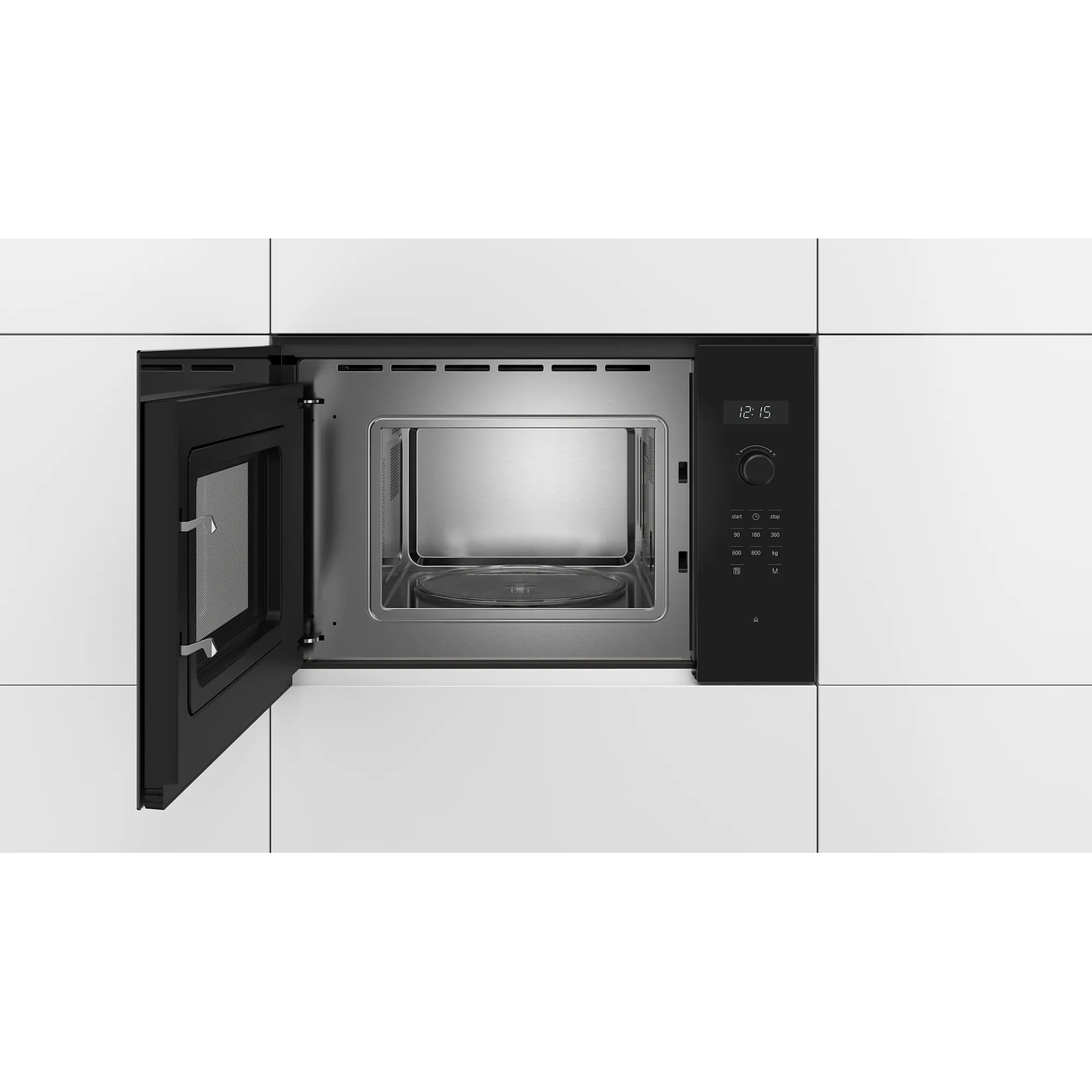 Serie 6 Microondas integrable Negro con Grill y Descongelado 3