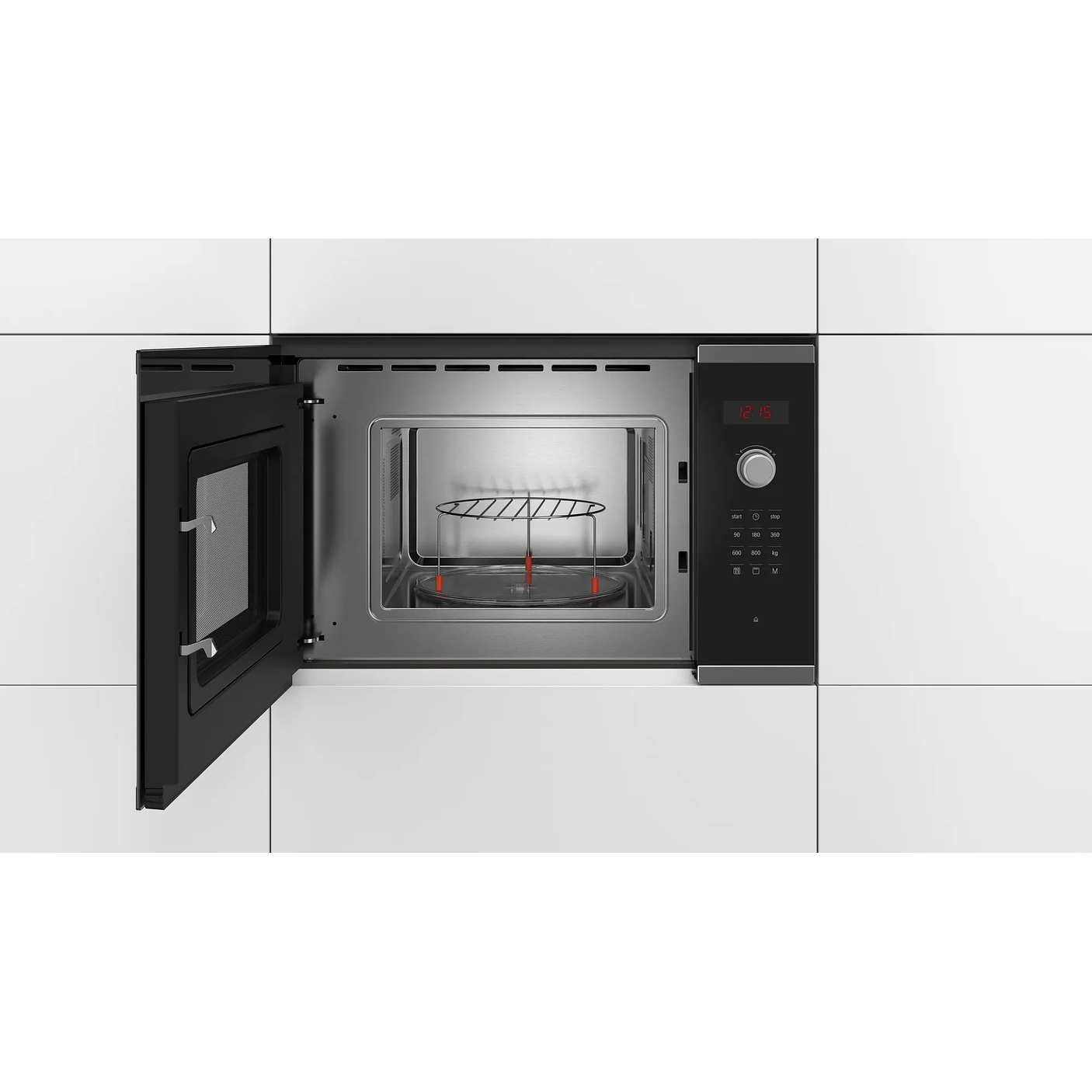 Serie 4 Microondas integrable con grill Acero inoxidable y Descongelado por Tiempo 3