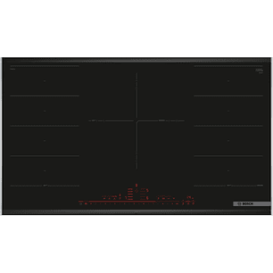 Serie 8 Placa inducción 90 cm con perfiles metálicos 