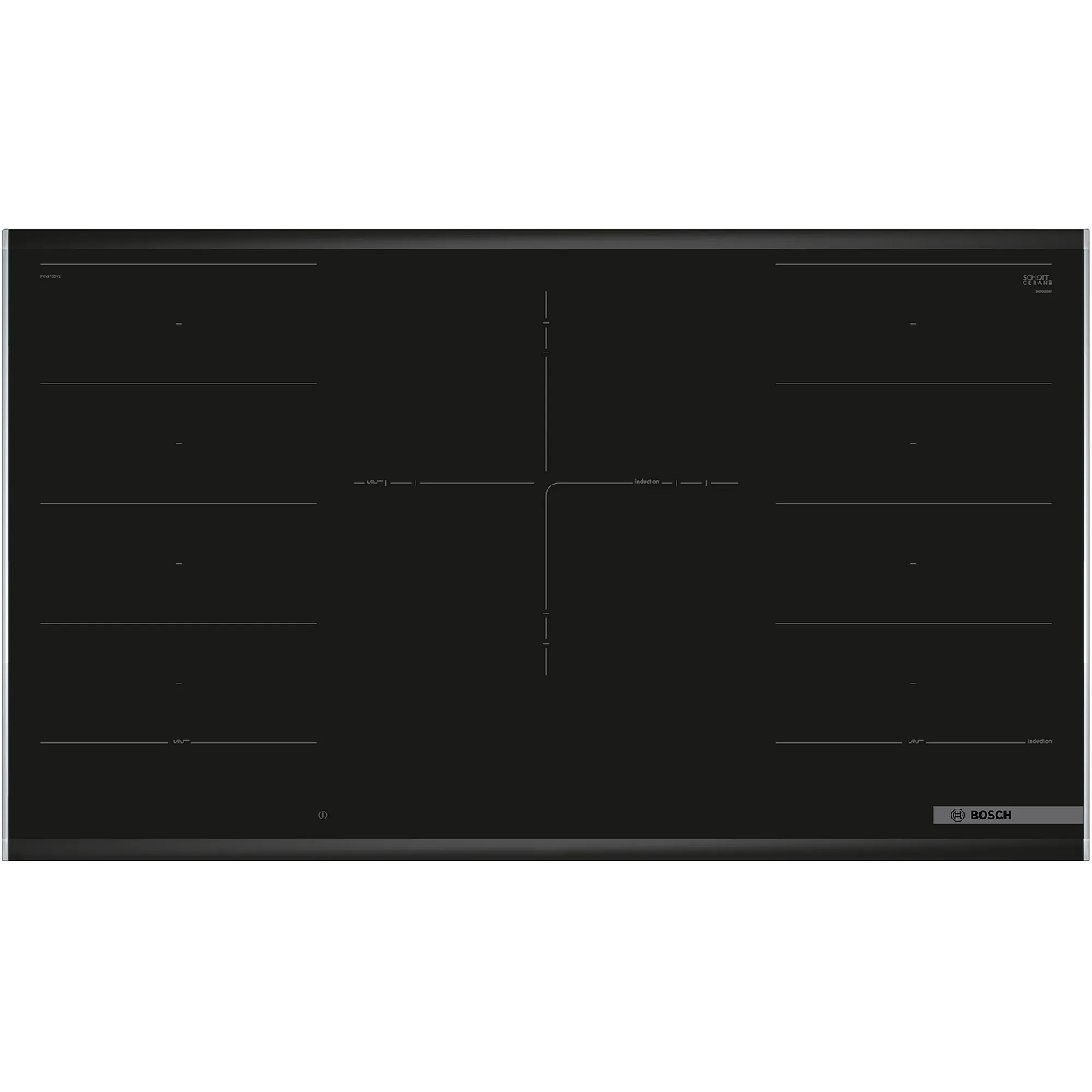 Serie 8 Placa inducción 90 cm con perfiles metálicos  3