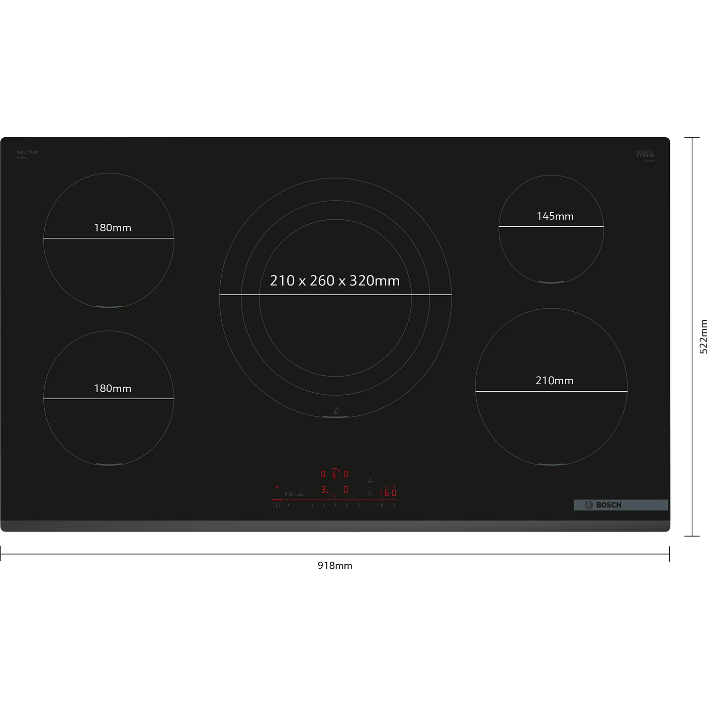 Serie 6 Placa de inducción 90 cm sin perfiles 3