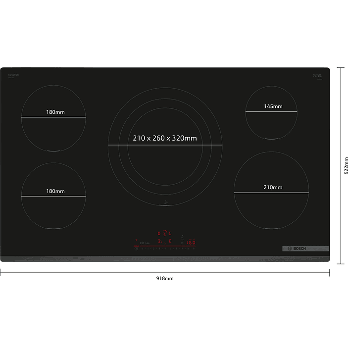 Serie 6 Placa de inducción 90 cm sin perfiles 3