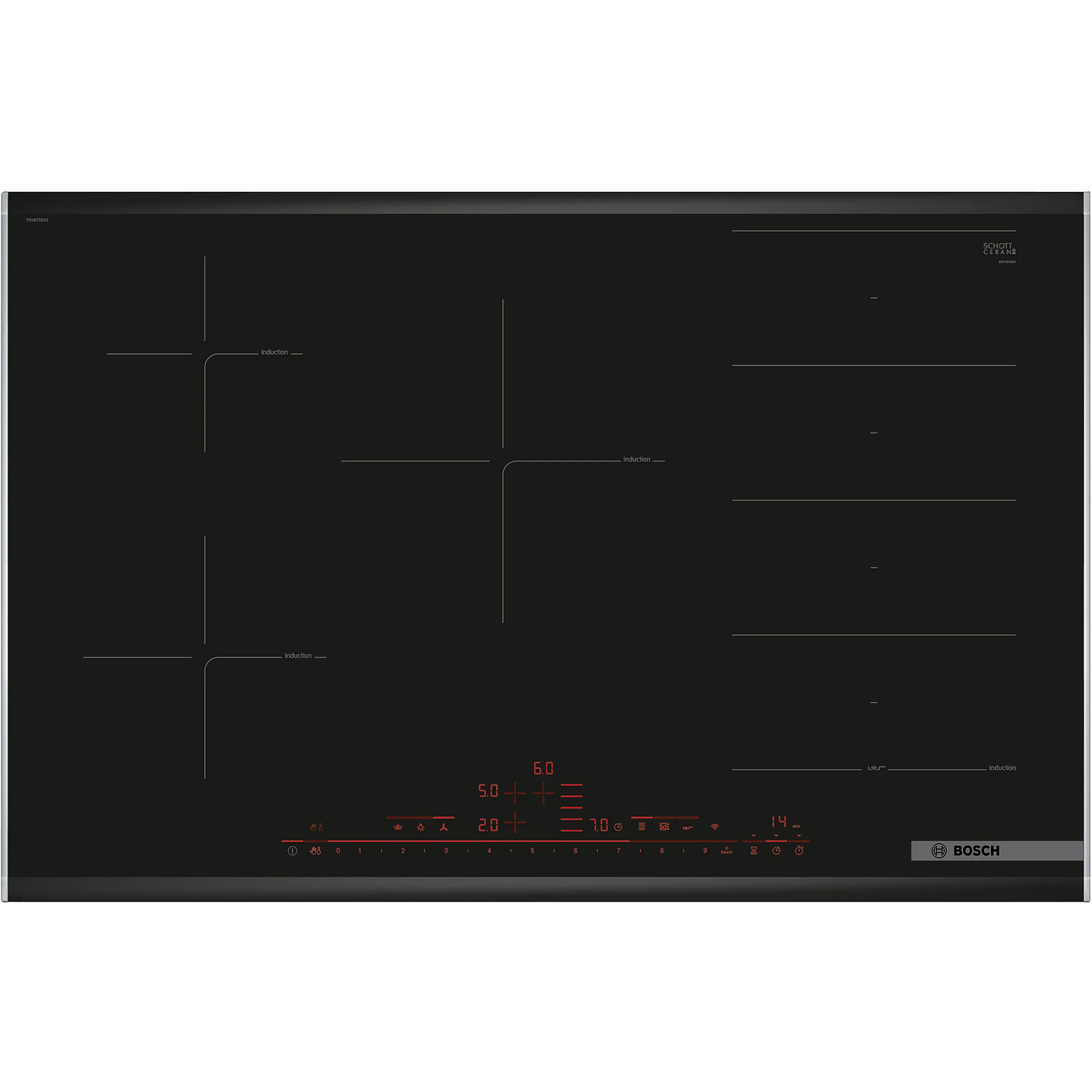 Serie 8 Placa inducción 80 cm con perfiles 1
