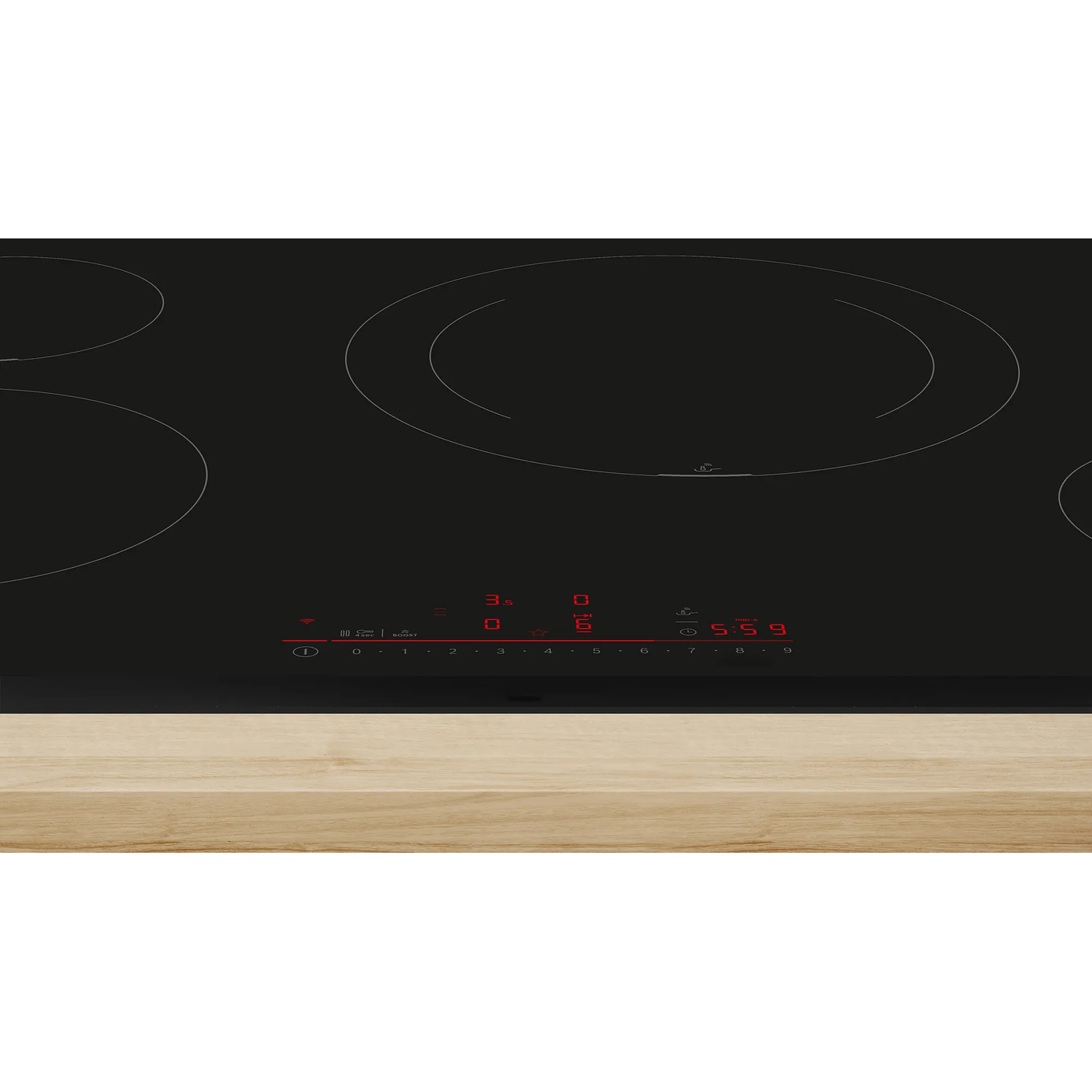 Serie 6 Placa de inducción 80 cm con perfiles Flex Inducción 2