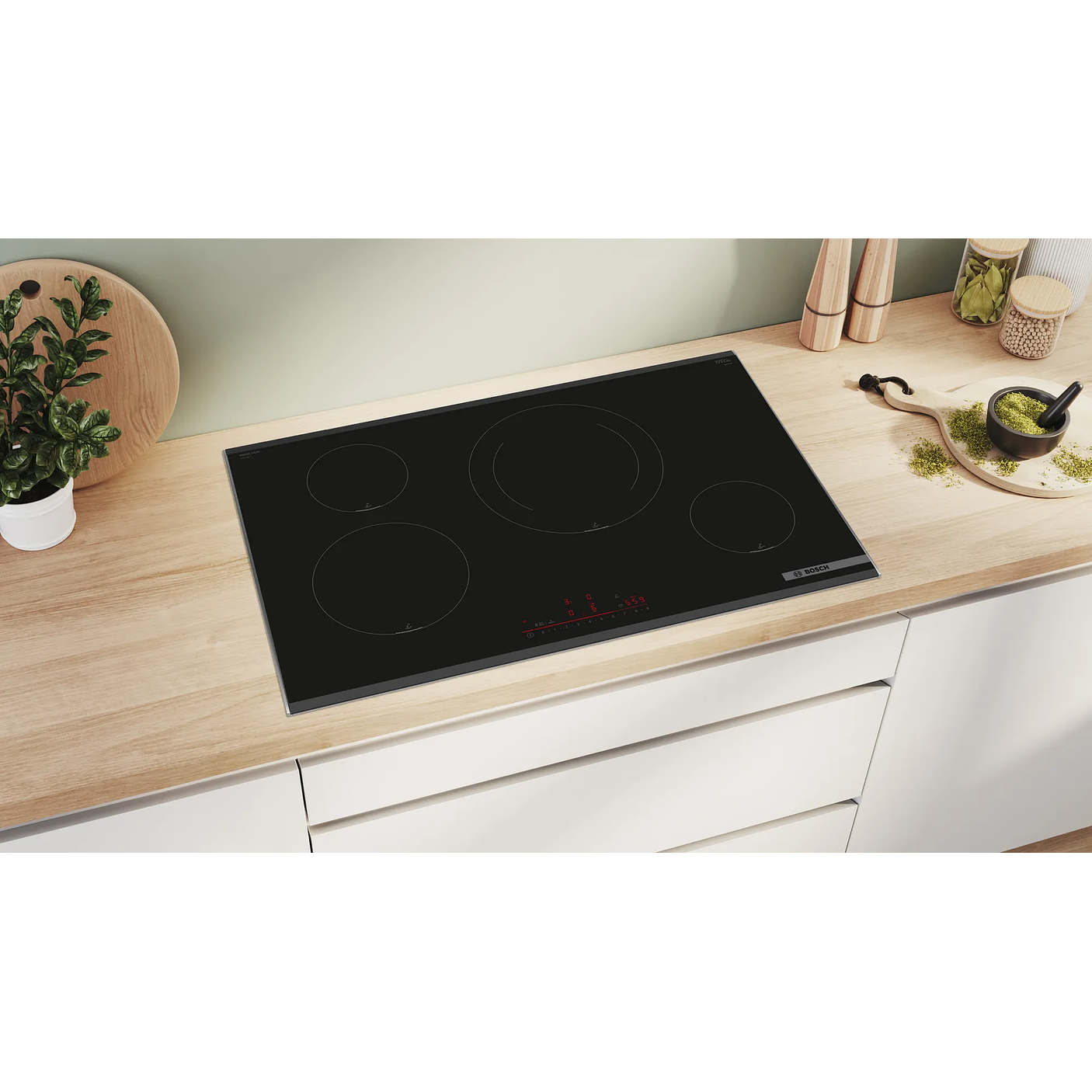 Serie 6 Placa de inducción 80 cm con perfiles Flex Inducción 5