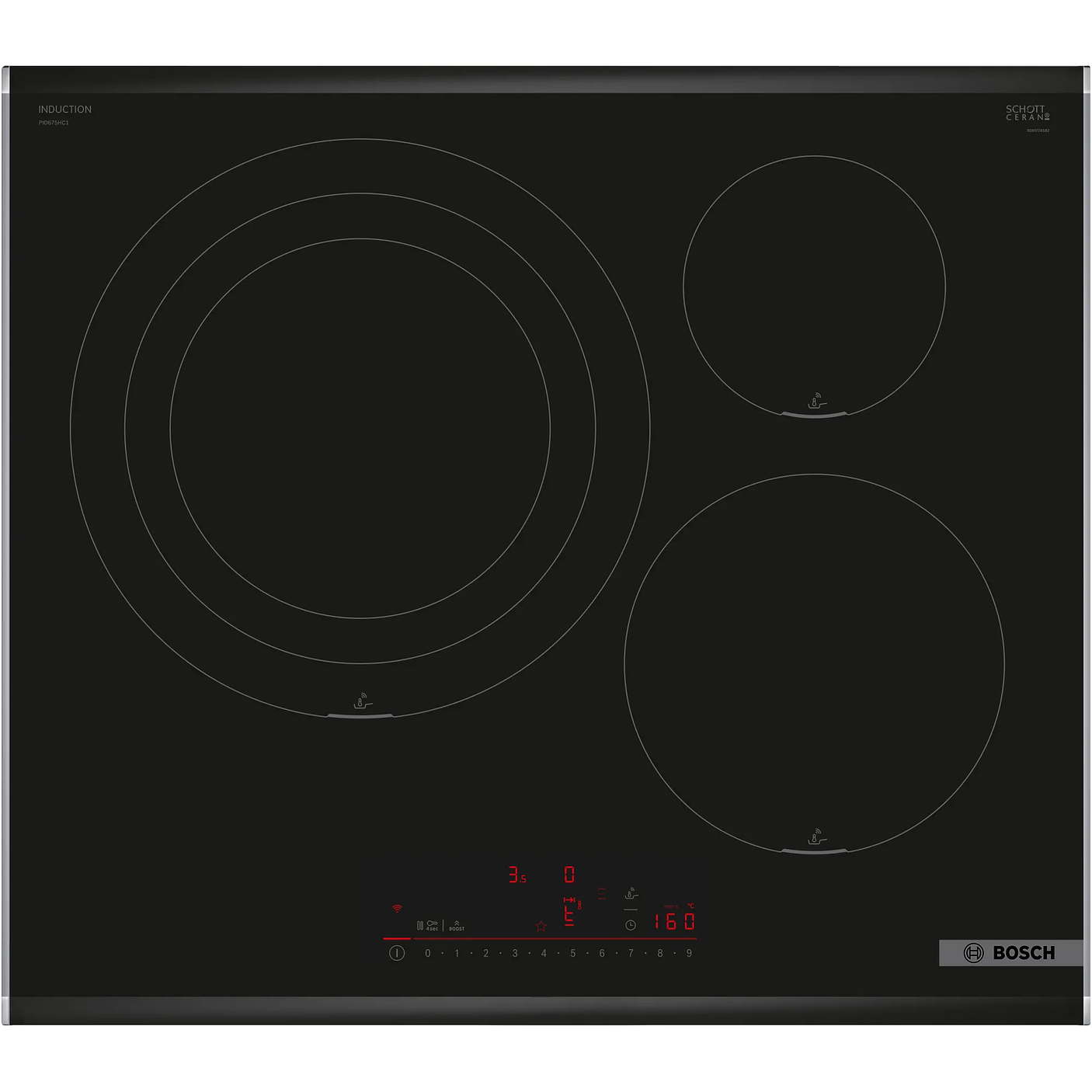 Serie 6 Placa de inducción 60 cm con perfiles Flex Inducción 1