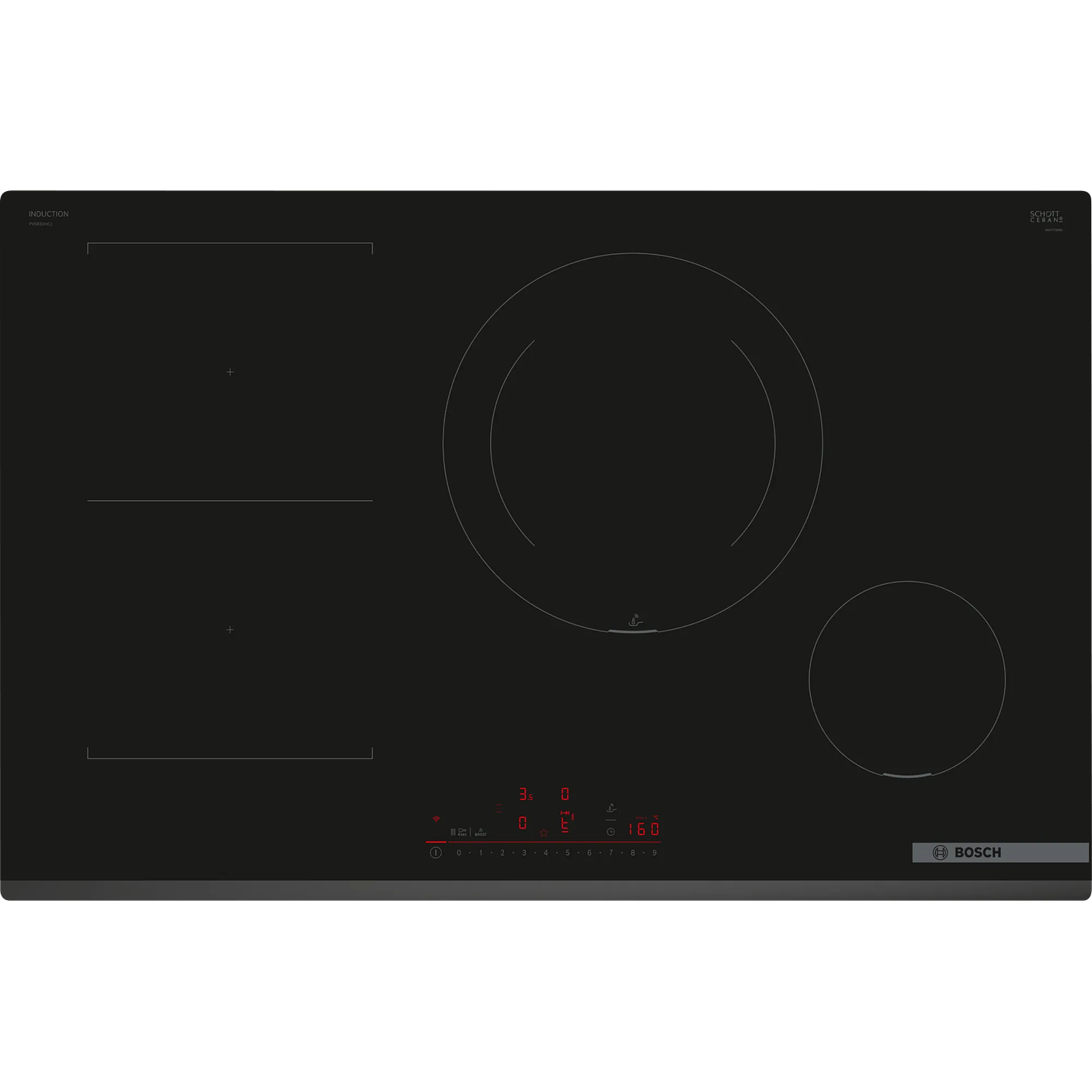 Serie 6 Placa de inducción 80 cm sin perfiles Flex Inducción  1