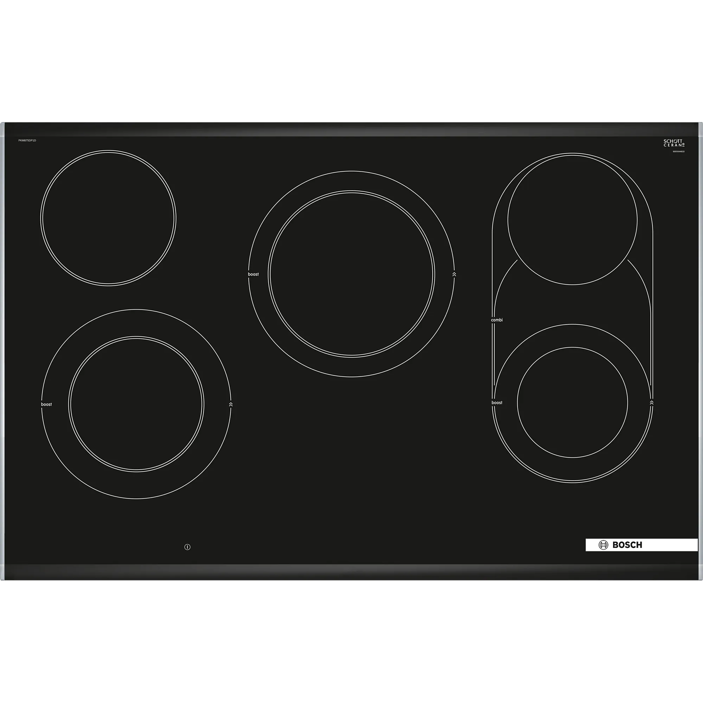 Serie 8 Placa Vitrocerámica 80 cm con Perfiles Metálicos 3