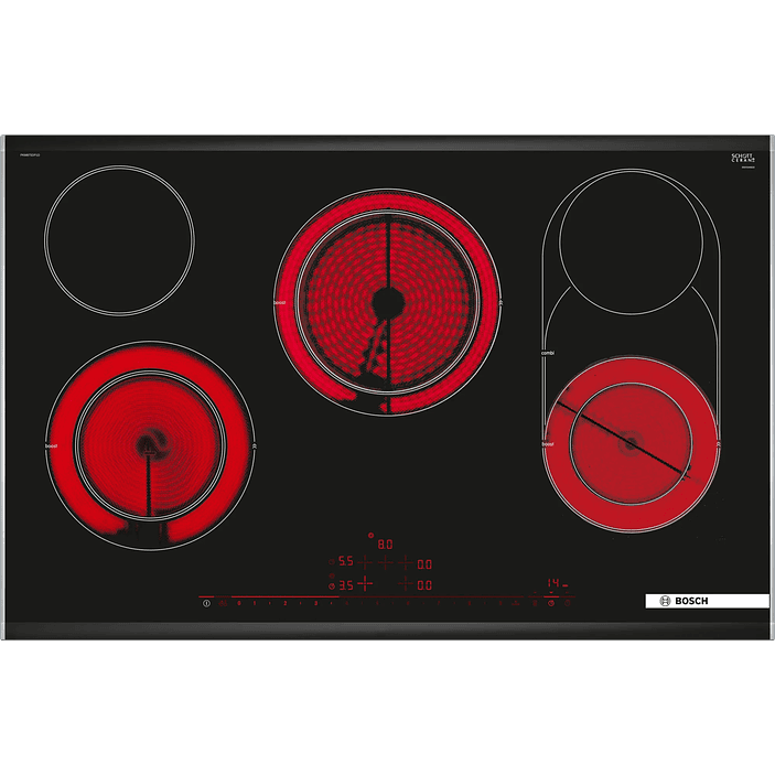 Serie 8 Placa Vitrocerámica 80 cm con Perfiles Metálicos 1