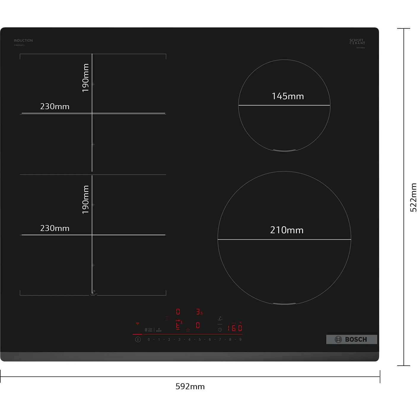 Serie 6 Placa inducción 60 cm sin perfiles 2