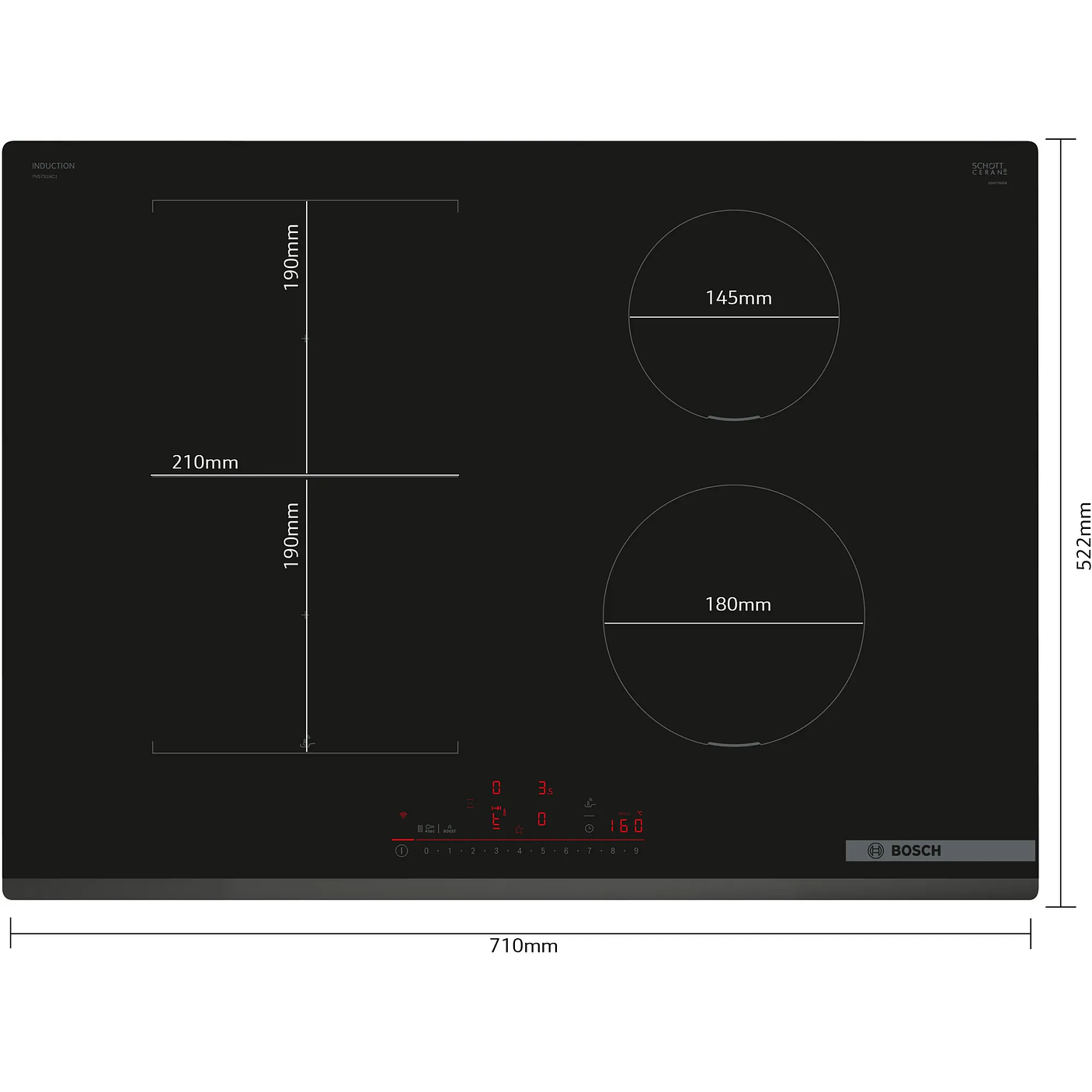 Serie 6 Placa de inducción 70 cm sin perfiles 2