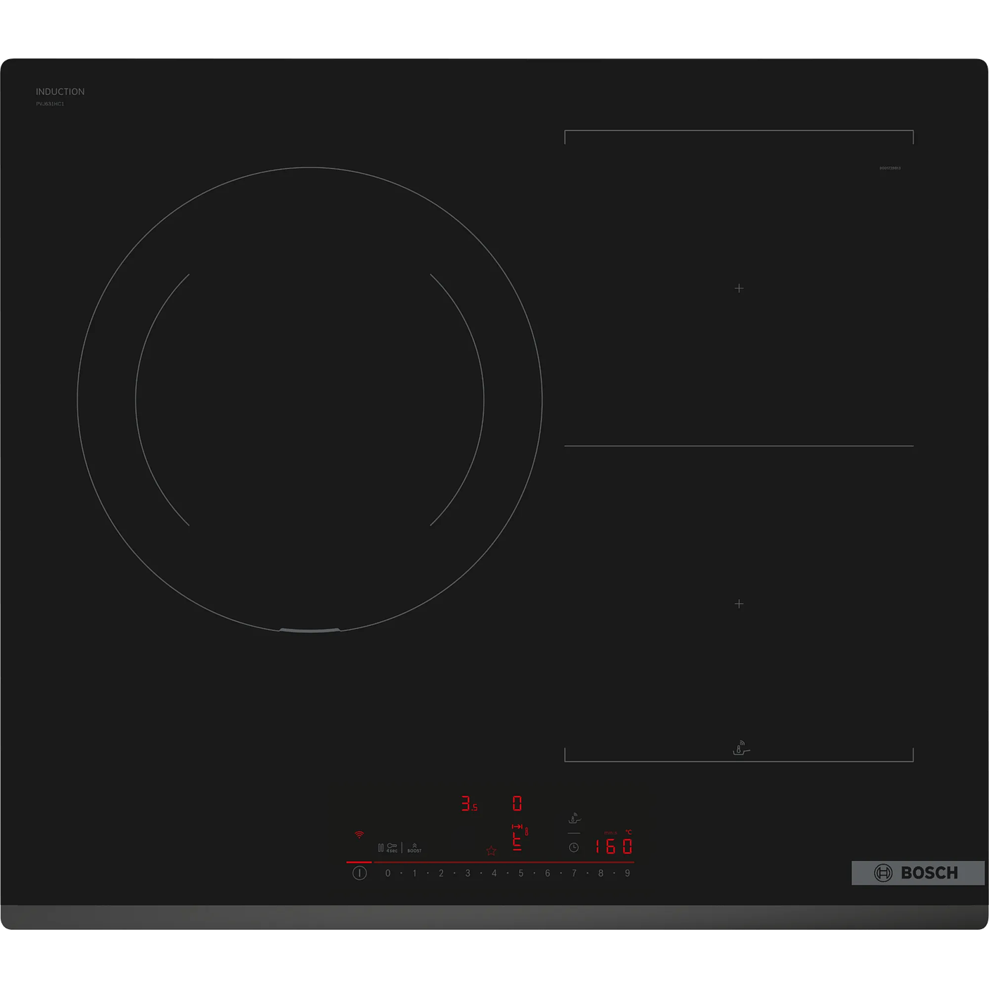 Serie 6 Placa de inducción 60 cm sin perfiles Sensor Perfect Fry 1