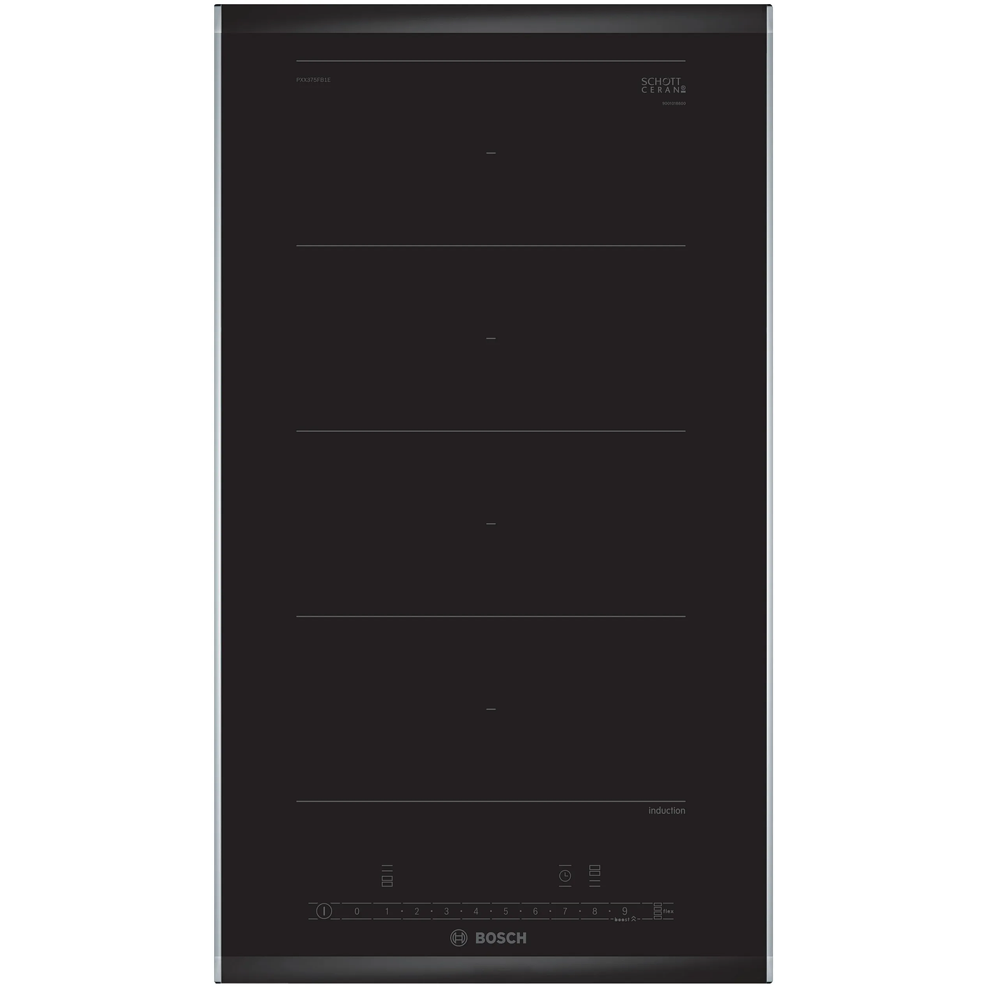 Serie 6 Placa dominó, inducción 30 cm con perfiles 1